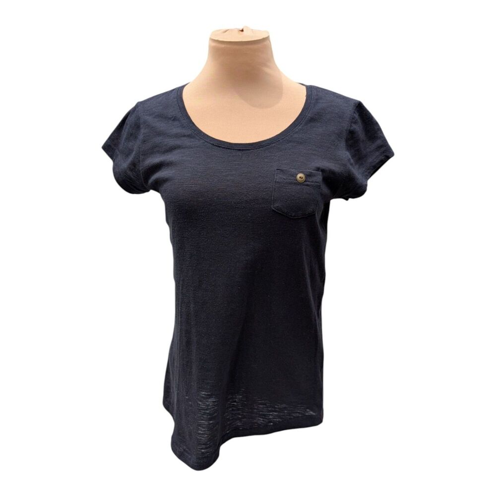 Derek Heart T-shirt Tunic Top Black Juniors Size Large Casual Basic Normcore